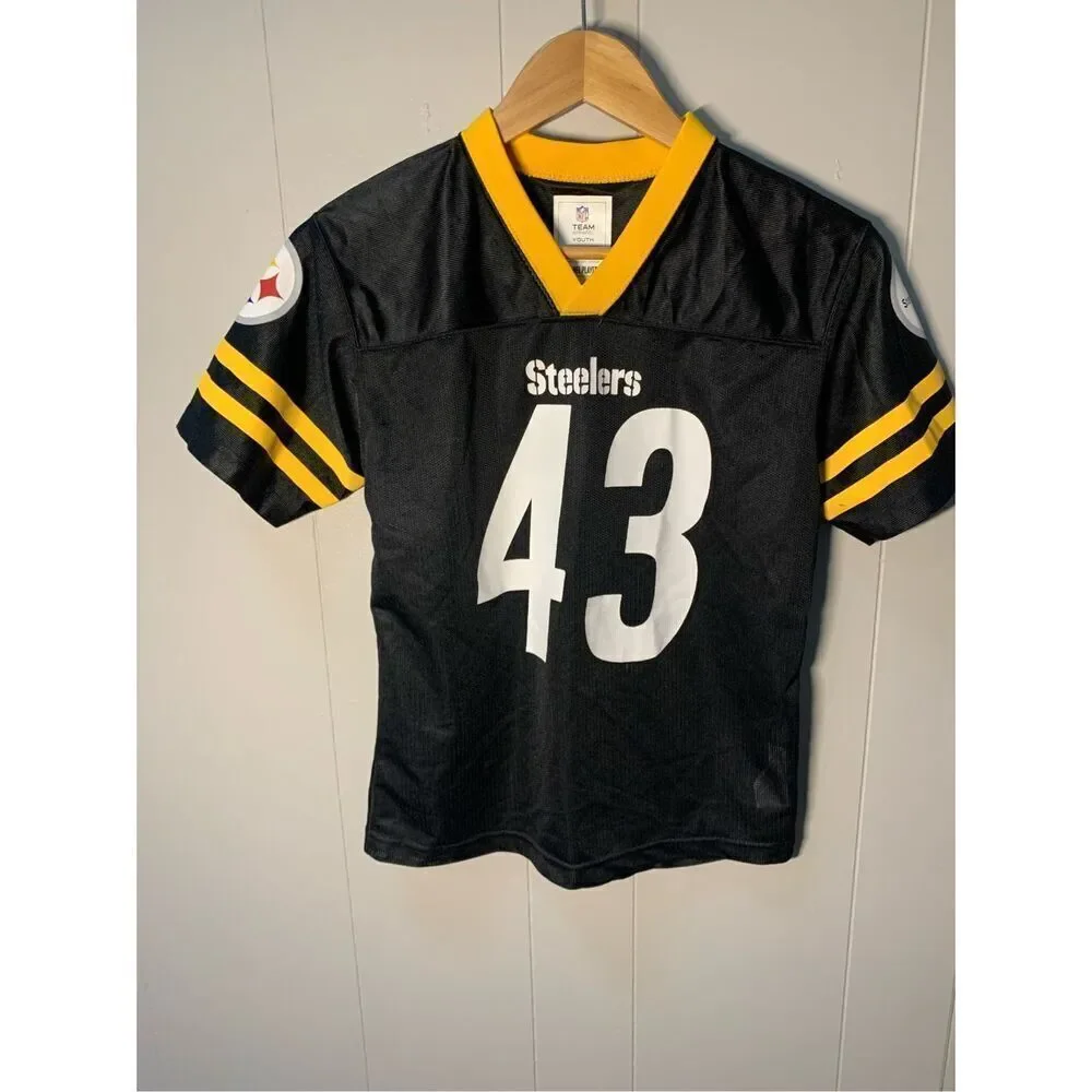 NFL Kids Pittsburgh Steelers 43 football jersey Polamalu Youth  Medium